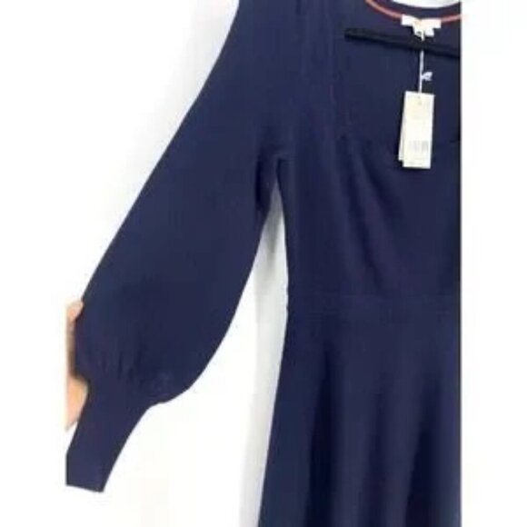 Boden Sweater Dress 6P NWT Square Neck Knitted Navy $160 - Picture 4 of 5